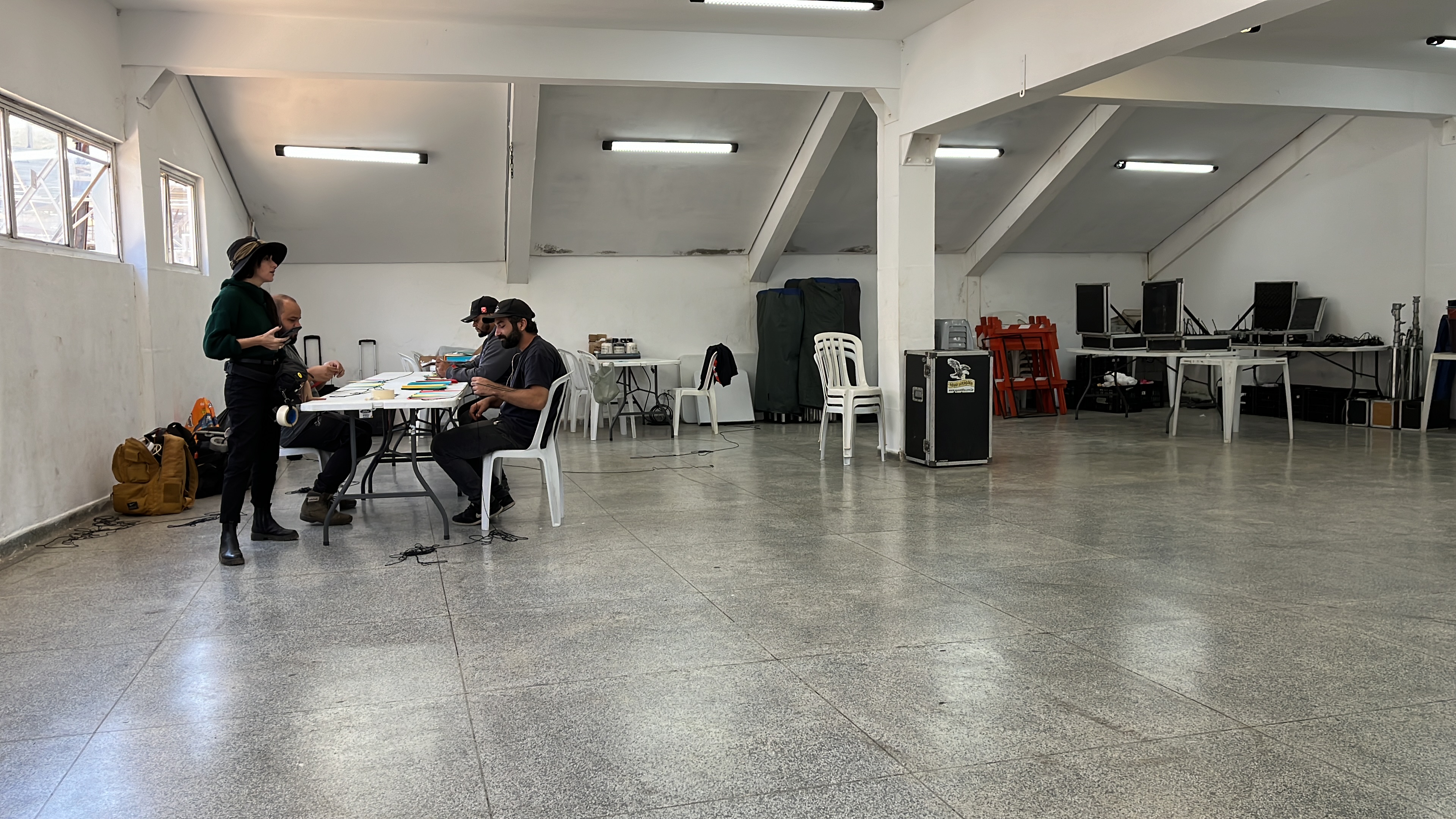 BPS' production basecamp of a Turkish commercial shoot in a rodeo arena in the countryside of São Paulo.