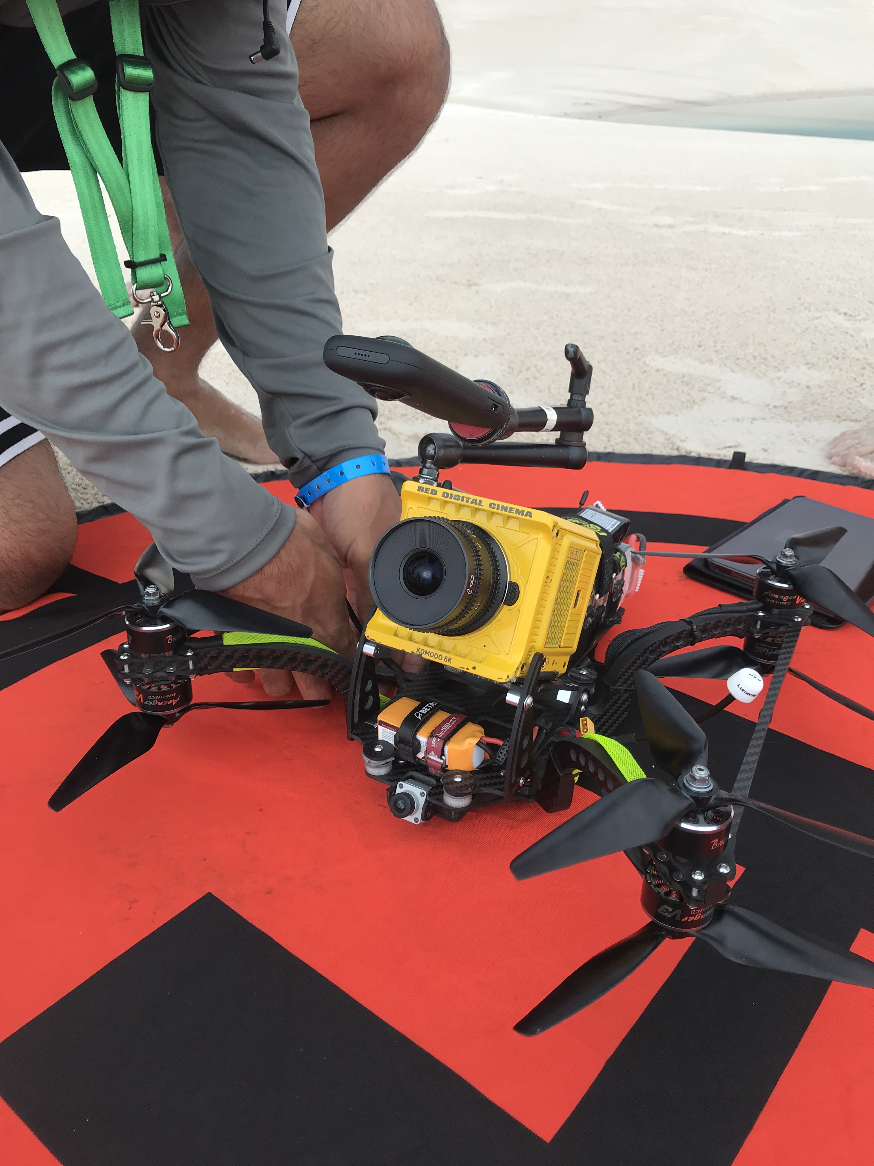 A drone shot being set up by a Brazil Production Services crew in the Lençóis Maranhenses National Park in Brazil for Sony's Star Trek: Discovery series.