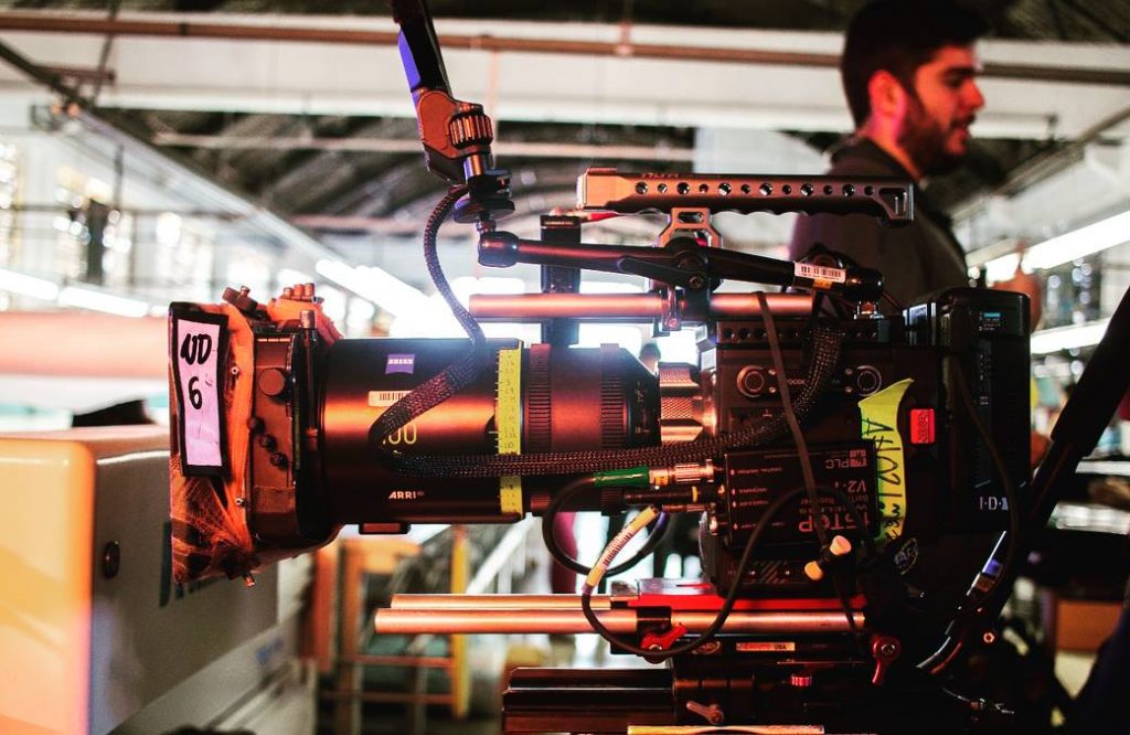 Camera setup for a BPS-produced commercial shoot for Decathlon in São Paulo.