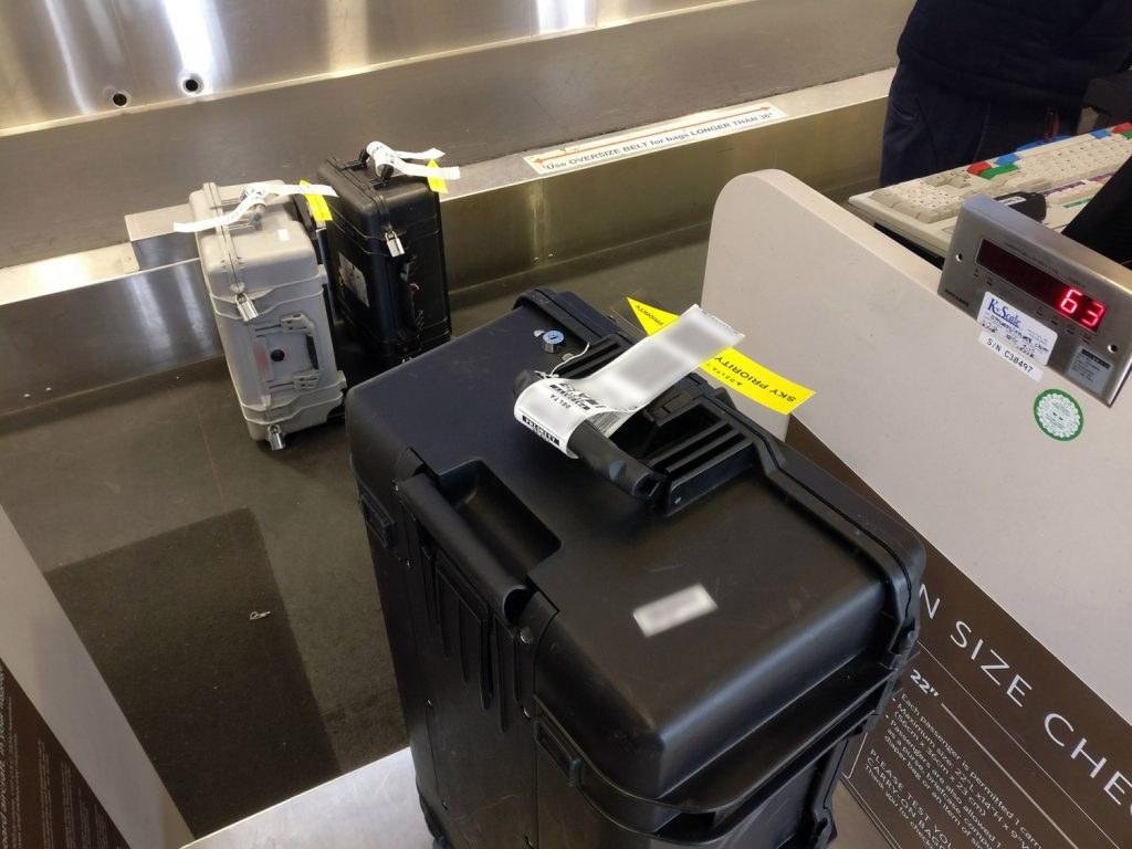 Checked gear heading to a shoot in the Northeast of Brazil along with a BPS crew.