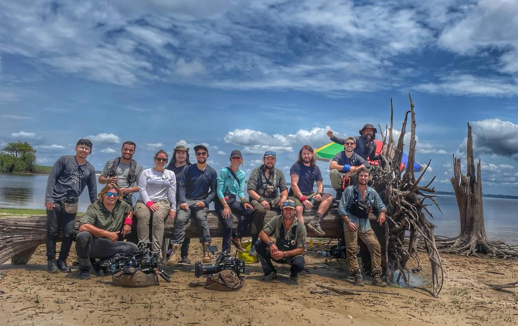 A crew shot of the reality show 007: Road to a Million produced locally in the Brazlian Amazon by Brazil Production Services for Tantor Films and Amazon Prime UK.