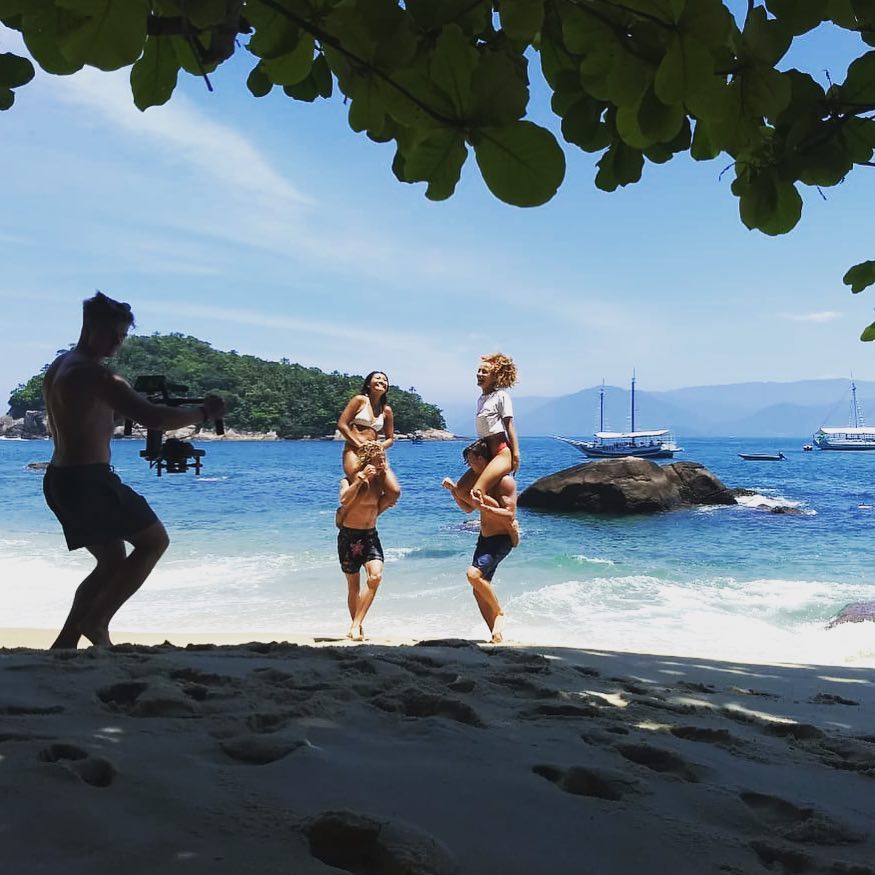A behind the scenes look at a commercial shoot produced by Brazil Production Services in a paradise beach in Ubatuba, São Paulo state, Brazil.