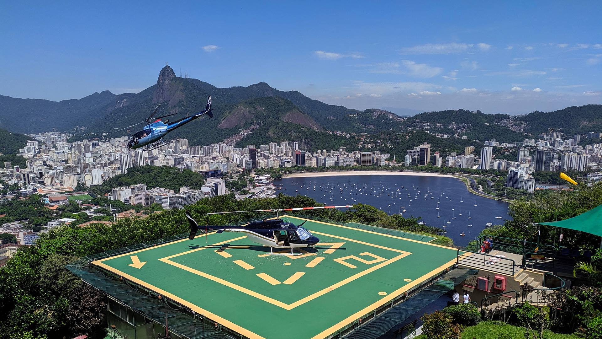 Sugarloaf helipad in Rio de Janeiro.