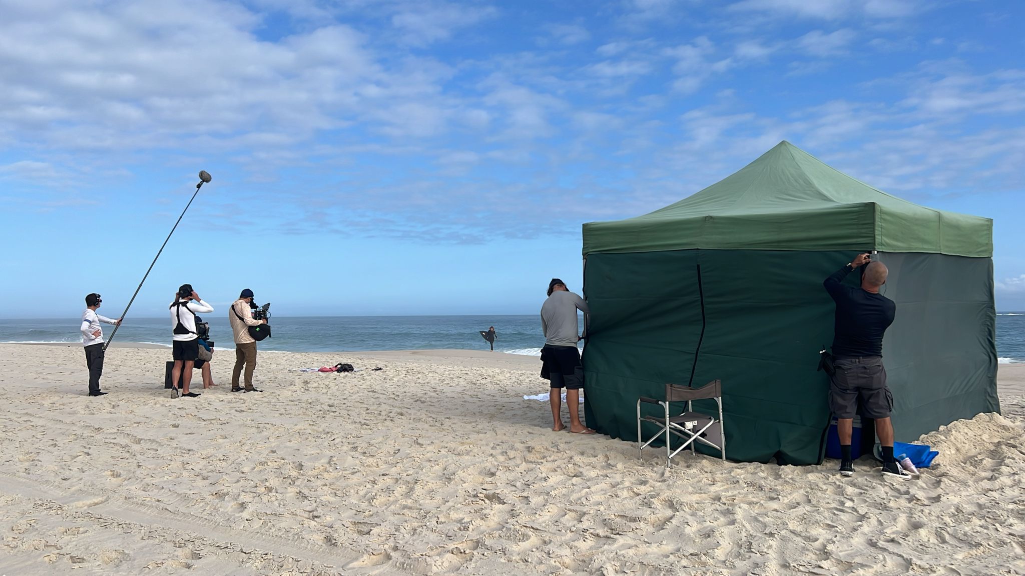 A b-roll shot for the Amazon Prime show Surf Girls (Season 2), produced locally in Saquarema by Brazil Production Services.