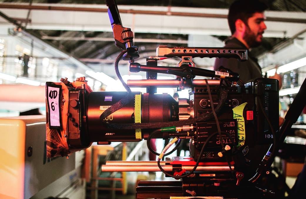 Camera setup for a BPS-produced commercial shoot for Decathlon in São Paulo.