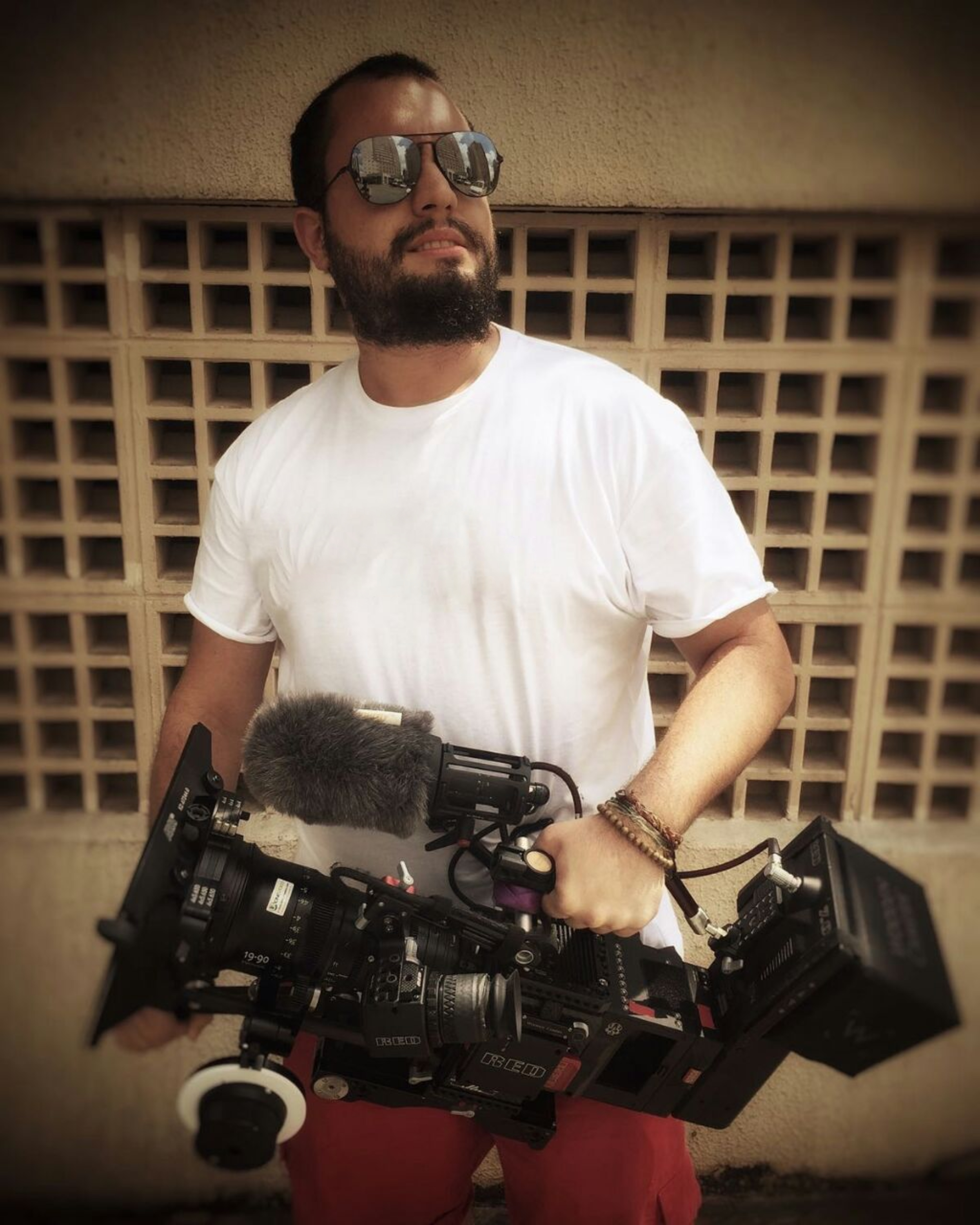 One of our trusty São Paulo field producers, Marcelo Bombarda, holds the camera on a break from shooting an episdoe of Netflix's Rapture (produced locally by Brazil Production Services).